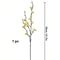 Elegant Artificial Plum Blossom Branch 2165inch Faux White Wintersweet Stem For Home Office Decor 10