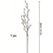 Elegant Artificial Plum Blossom Branch 2165inch Faux White Wintersweet Stem For Home Office Decor 6