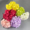 Elegant 5Head Silk Hydrangea Bouquet Realistic Artificial Flowers For Home Wedding Party Decor 2