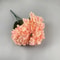 Elegant 5Head Silk Hydrangea Bouquet Realistic Artificial Flowers For Home Wedding Party Decor 8