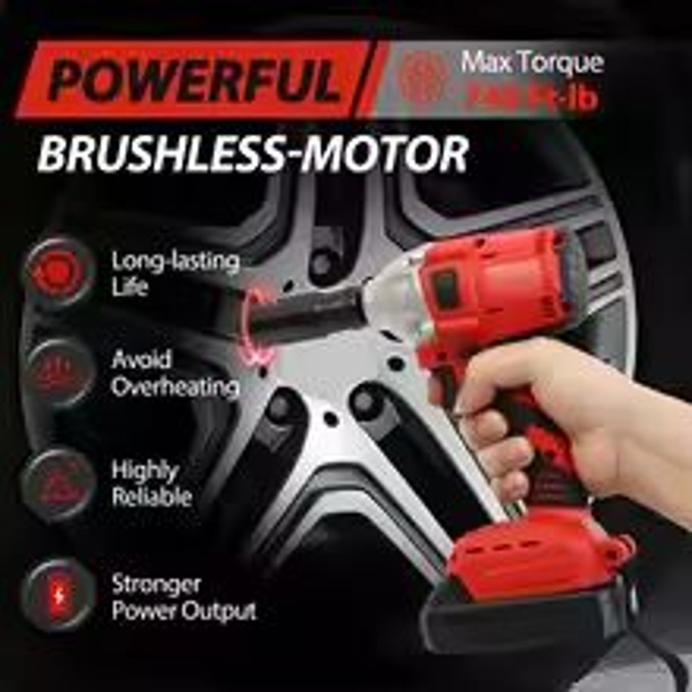 1000Nm Cordless Impact Wrench Drill Brushless High Torque 20V Electric Power Tool With Battery Fa 4
