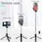 Portable Bluetooth Selfie Stick Tripod With Remote Fill Light Extendable Wireless Phone Stand For 3