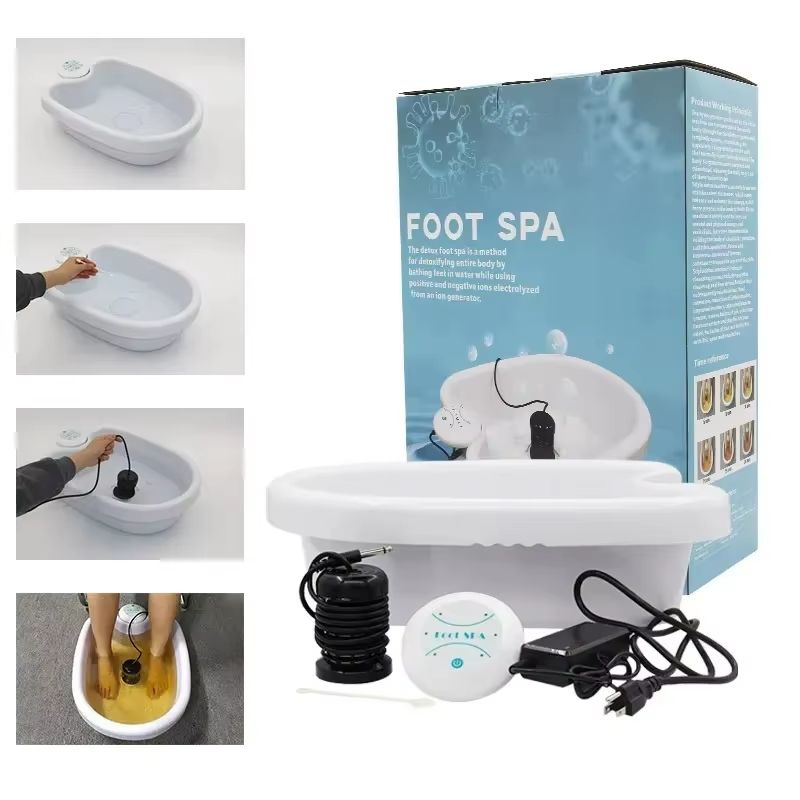 Detox Ion Electric Foot Spa Bath Massager Vibrating Whirlpool Footbath For Relaxation Health Ther 0