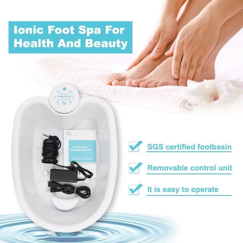 Detox Ion Electric Foot Spa Bath Massager Vibrating Whirlpool Footbath For Relaxation Health Ther 2