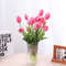 5pcs Real Touch Artificial Tulips HighQuality Pink Silicone Fake Flowers For Home Decor Weddings 0