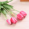 5pcs Real Touch Artificial Tulips HighQuality Pink Silicone Fake Flowers For Home Decor Weddings 11