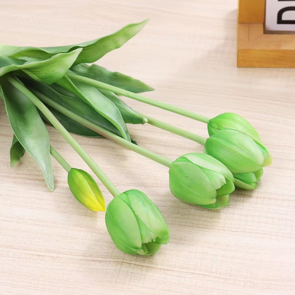 5pcs Real Touch Artificial Tulips HighQuality Pink Silicone Fake Flowers For Home Decor Weddings 14