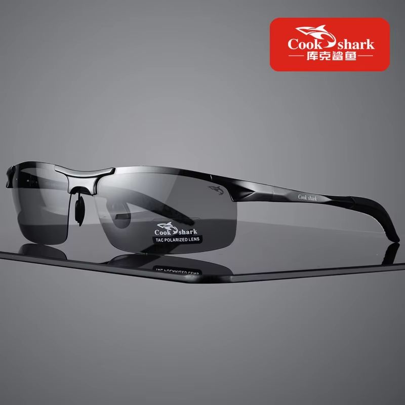 Cook Shark Aluminum Magnesium Sunglasses Mens HD Polarized Driving Glasses With Lightweight Frame 14