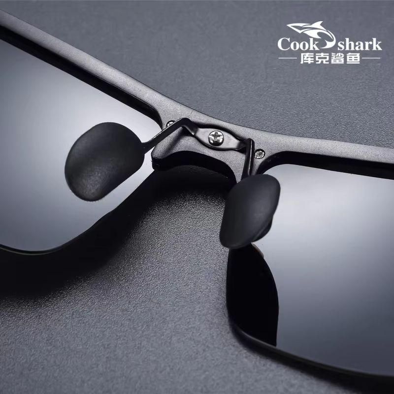 Cook Shark Aluminum Magnesium Sunglasses Mens HD Polarized Driving Glasses With Lightweight Frame 3