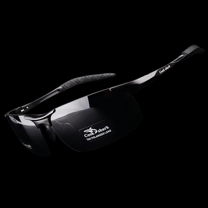 Cook Shark Aluminum Magnesium Sunglasses Mens HD Polarized Driving Glasses With Lightweight Frame 5