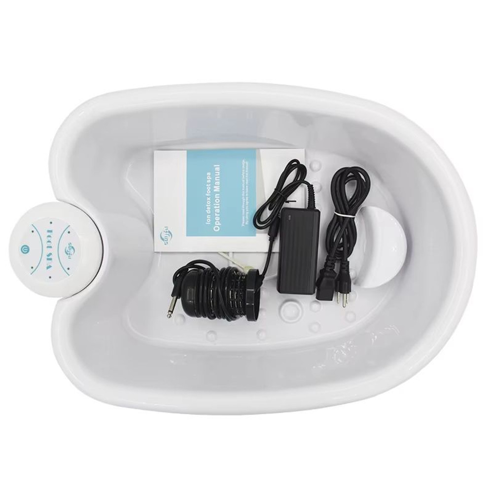 Ionic Detox Foot Bath Massage Machine With Basin Electric Foot Spa Massager With Vibration Deep C 3