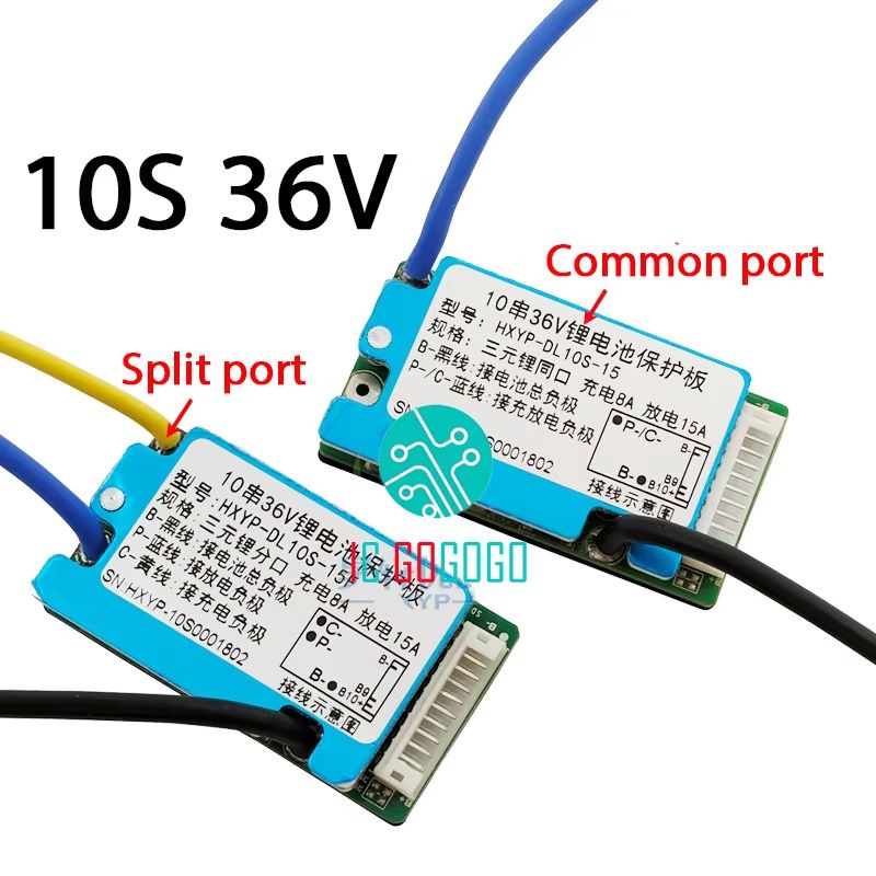 10S 36V 13S 48V Lithiumion Battery Protection Board BMS 15A20A With Temperature Sensor Heat Sink 1