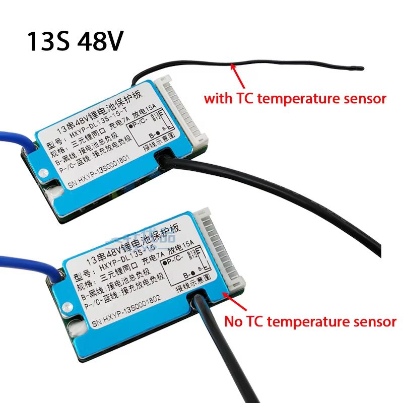 10S 36V 13S 48V Lithiumion Battery Protection Board BMS 15A20A With Temperature Sensor Heat Sink 2
