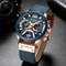 Curren 8329 Mens Luxury Military Sport Watch Leather Strap Quartz Wristwatch For Everyday Formal 3