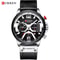 Curren 8329 Mens Luxury Military Sport Watch Leather Strap Quartz Wristwatch For Everyday Formal 9
