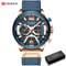 Curren 8329 Mens Luxury Military Sport Watch Leather Strap Quartz Wristwatch For Everyday Formal 11