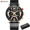 Curren 8329 Mens Luxury Military Sport Watch Leather Strap Quartz Wristwatch For Everyday Formal 12