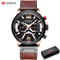 Curren 8329 Mens Luxury Military Sport Watch Leather Strap Quartz Wristwatch For Everyday Formal 13