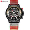 Curren 8329 Mens Luxury Military Sport Watch Leather Strap Quartz Wristwatch For Everyday Formal 7