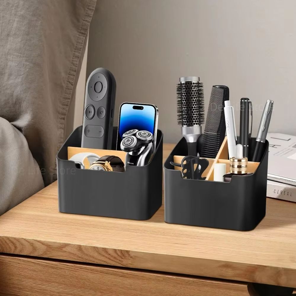 Multipurpose Remote Control Organizer TV Remote Holder Desktop Storage Box For Living Room Bedroo 1