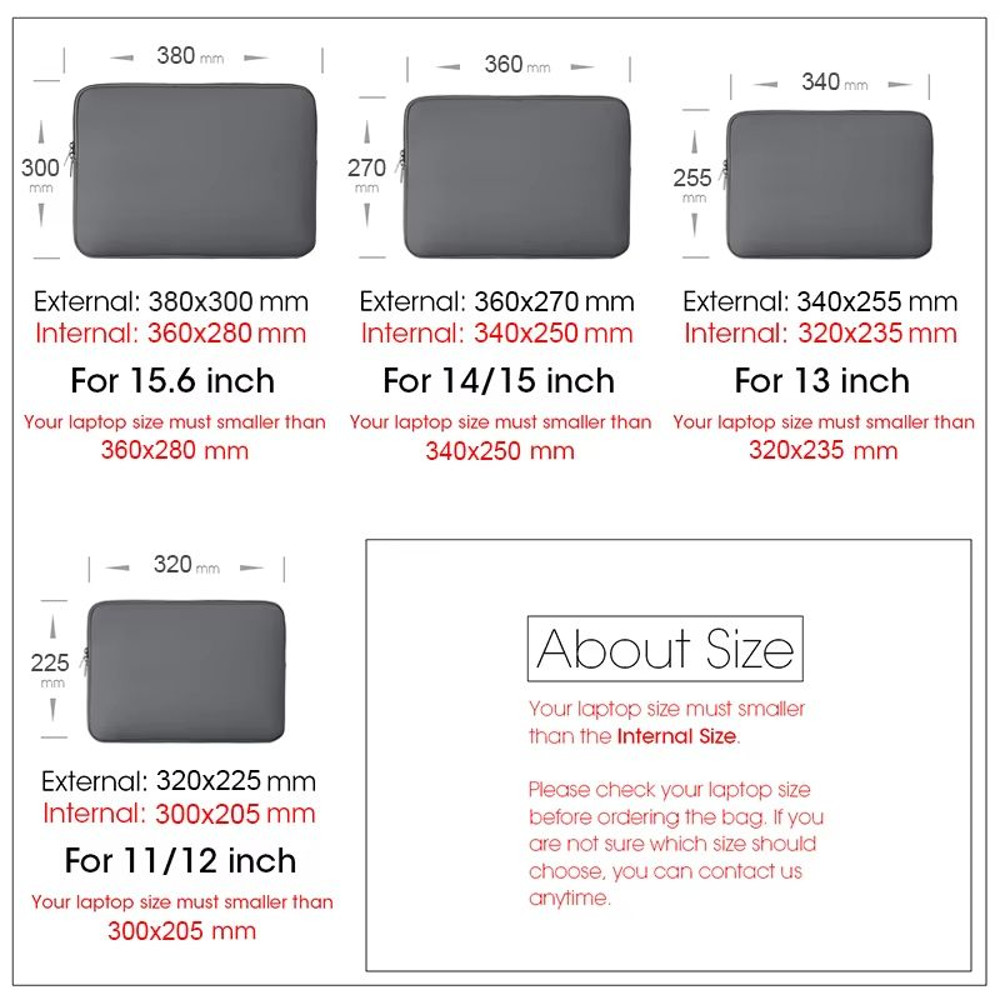 Laptop Sleeve Protective Bag Compatible With MacBook Dell Lenovo Xiaomi And 13156 Inch Notebooks 4
