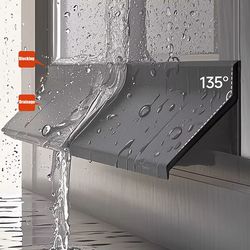 aluminum alloy window water deflector – waterproof blocking bar & sealing strip for home windows