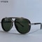 Mens Oversized Polarized Pilot Sunglasses Luxury Double Beam Vintage Driving Shades 19