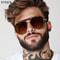 Mens Oversized Polarized Pilot Sunglasses Luxury Double Beam Vintage Driving Shades 4