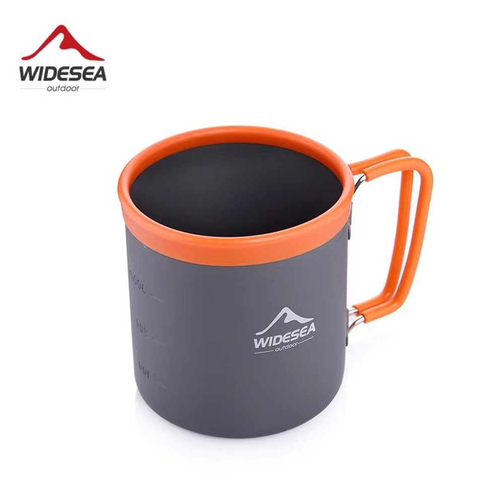 Widesea Lightweight Aluminum Camping Mug Durable Outdoor Cup For Hiking Trekking Travel 0