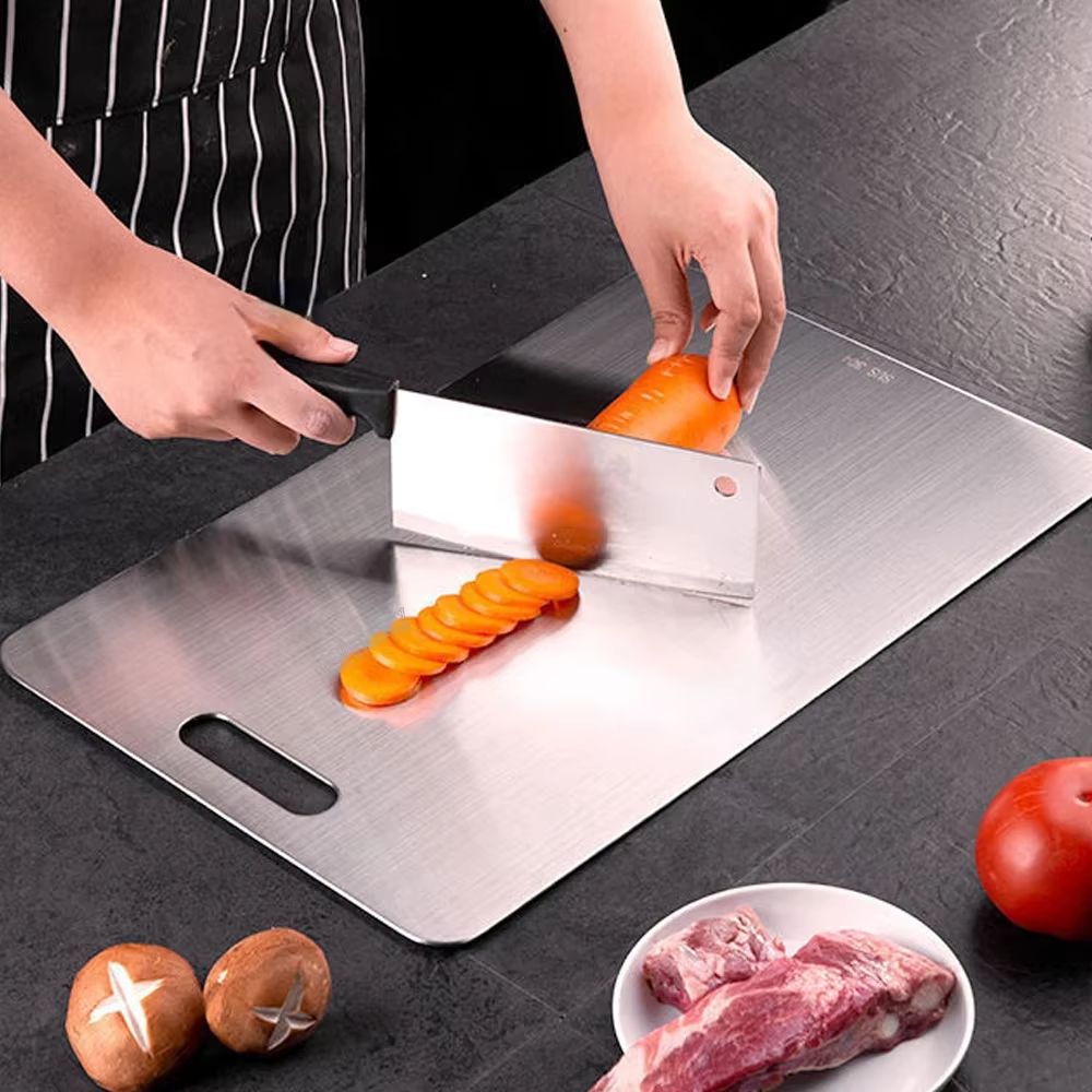 Premium 316 Stainless Steel DoubleSided Cutting  Kneading Board 1