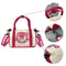 Cartoon Strawberry Bear Canvas Shoulder Bag Casual Crossbody Tote For Women 4