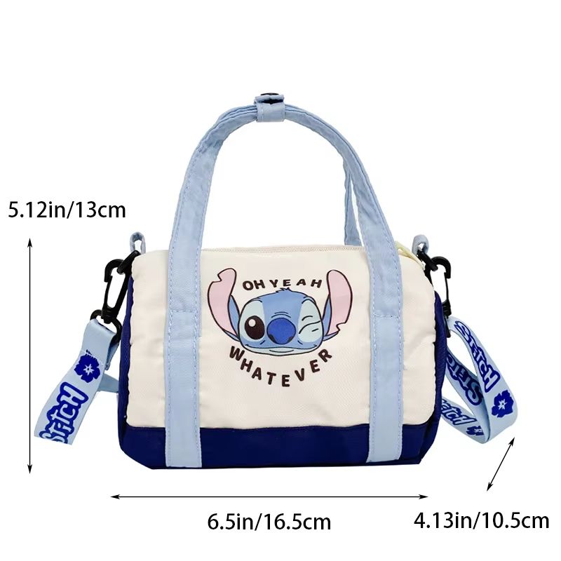 Cartoon Strawberry Bear Canvas Shoulder Bag Casual Crossbody Tote For Women 5