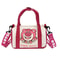 Cartoon Strawberry Bear Canvas Shoulder Bag Casual Crossbody Tote For Women 7