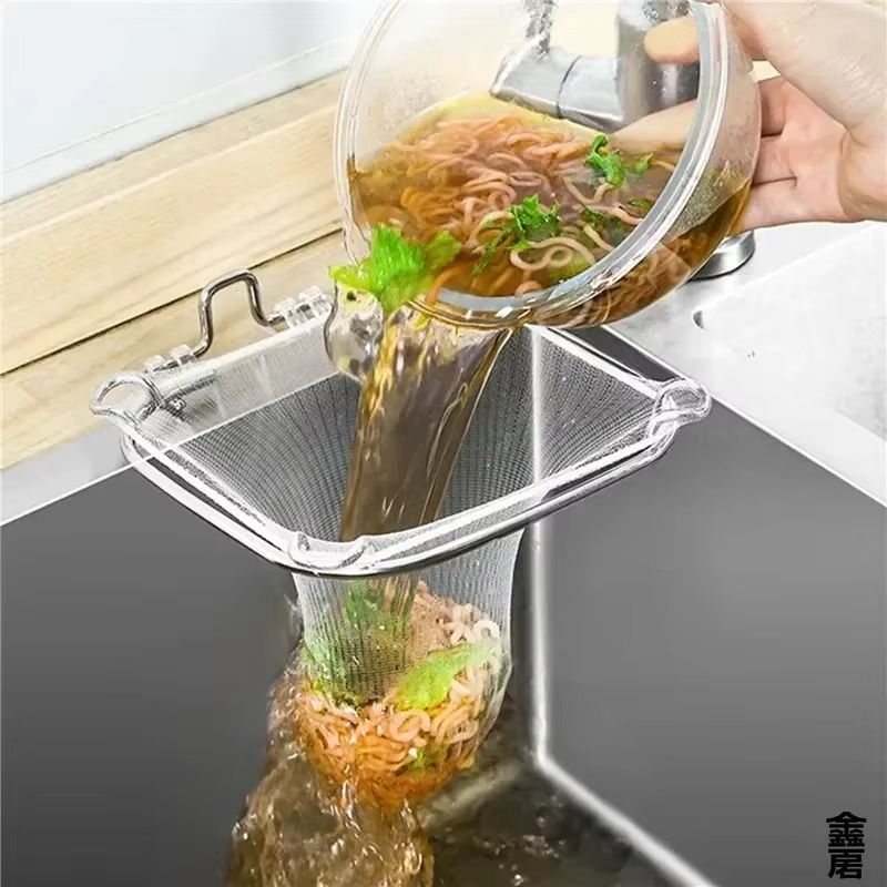 50PCS Disposable Kitchen Sink Filter Mesh Bags Drain Garbage Net Food Residue Catcher 0