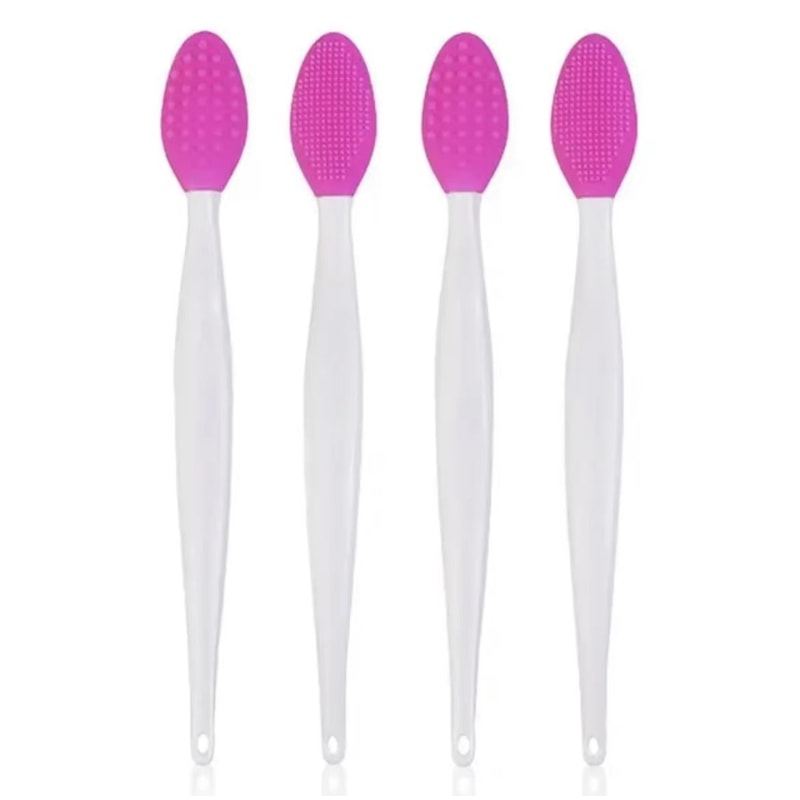 Silicone Face Cleansing Brush With Replacement Heads Exfoliating Blackhead Removal Tool 9