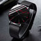 UltraThin Mens Business Watch Minimalist Quartz Wristwatch With Mesh Band 0