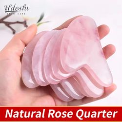 natural jade gua sha massage tool – stone facial scraper for skin firming & beauty therapy