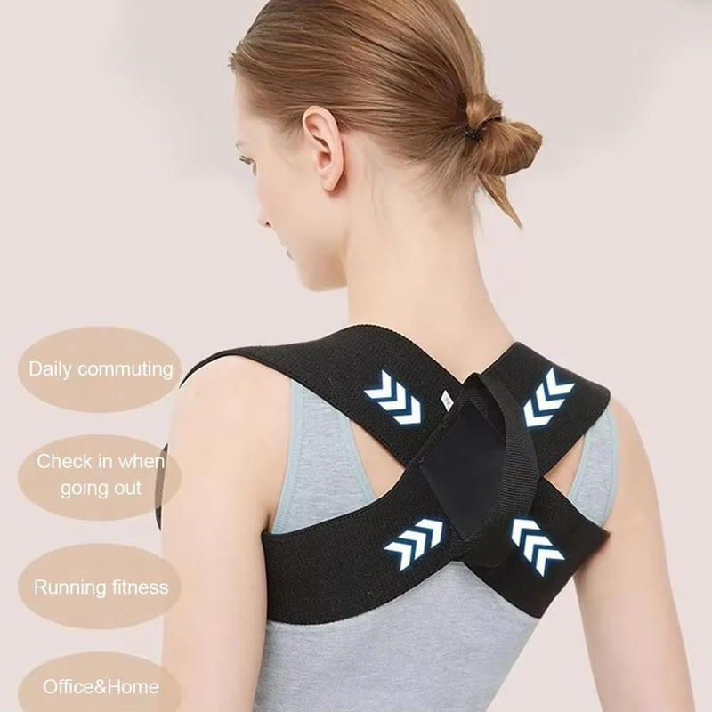 Adjustable Back Posture Corrector Brace Spine Shoulder Lumbar Support Belt 3