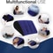 Inflatable Wedge Pillow Lightweight Travel Cushion For Lumbar Leg Support Yoga Camping 1