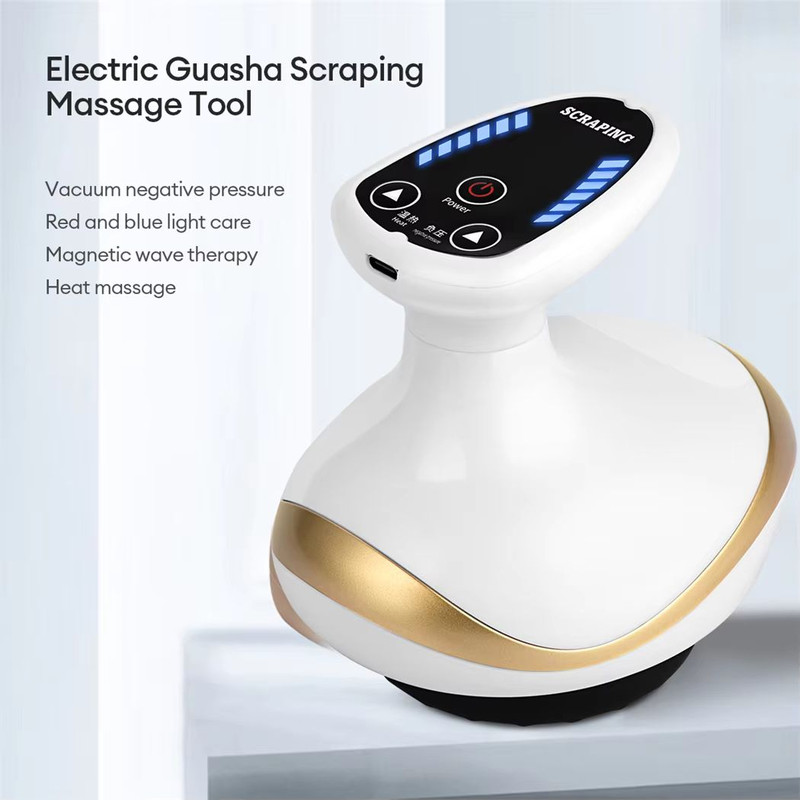 Electric EMS Body Massager With LCD Display  Cupping Therapy Guasha Scraping Vacuum Suction  IR Hea 0