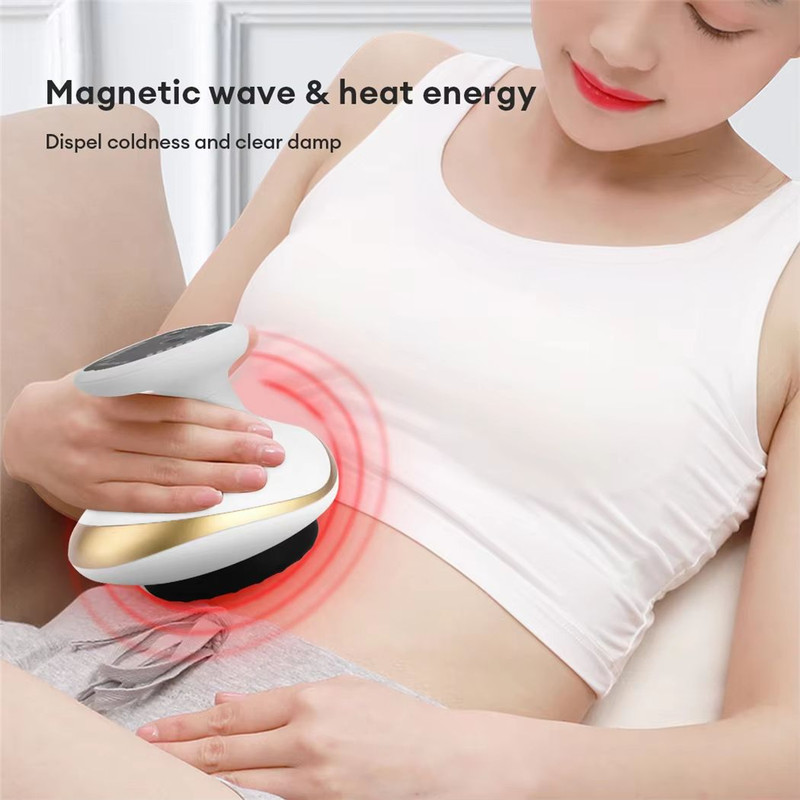Electric EMS Body Massager With LCD Display  Cupping Therapy Guasha Scraping Vacuum Suction  IR Hea 2