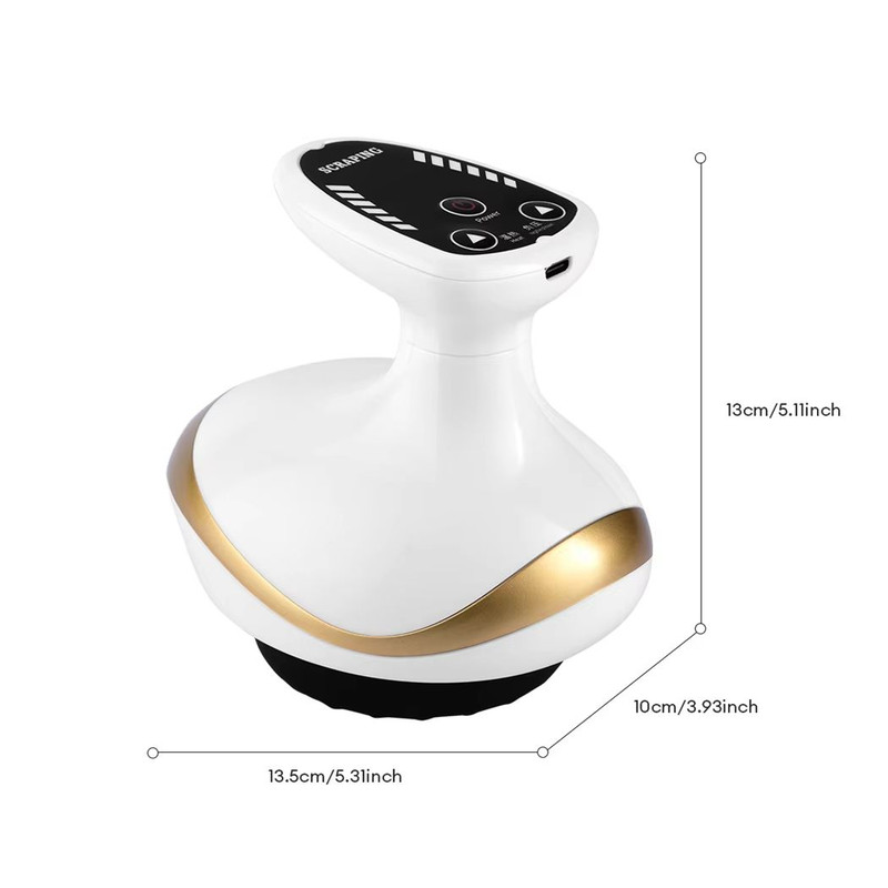 Electric EMS Body Massager With LCD Display  Cupping Therapy Guasha Scraping Vacuum Suction  IR Hea 4