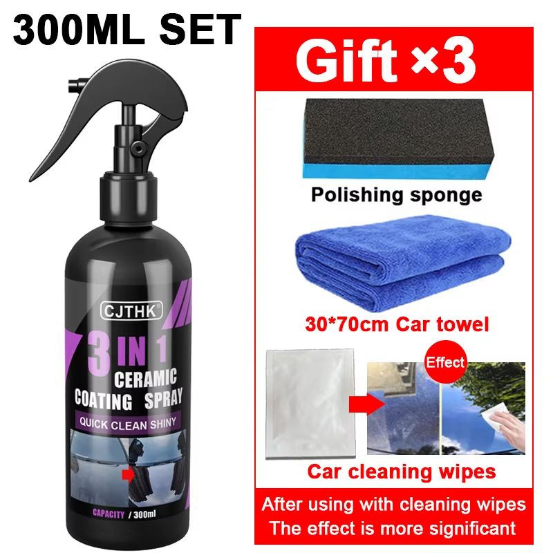 Ceramic Nano Car Coating Liquid Hydrophobic Paint Protection Crystal Shine LongLasting Polish 10