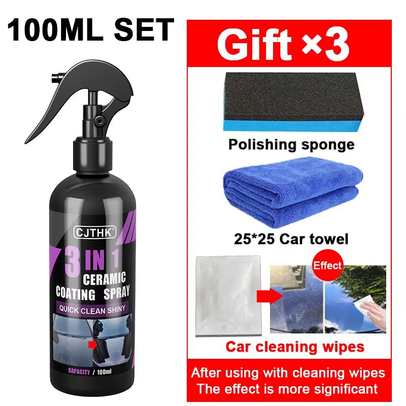 Ceramic Nano Car Coating Liquid Hydrophobic Paint Protection Crystal Shine LongLasting Polish 8