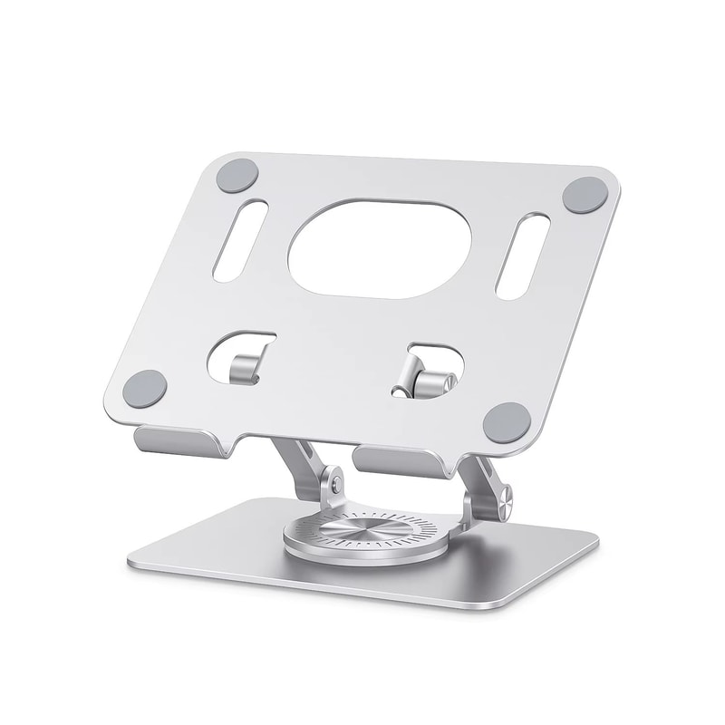 ST02 Aluminum Tablet Stand With 360 Swivel Base Adjustable Universal Holder For IPad Samsung More 2