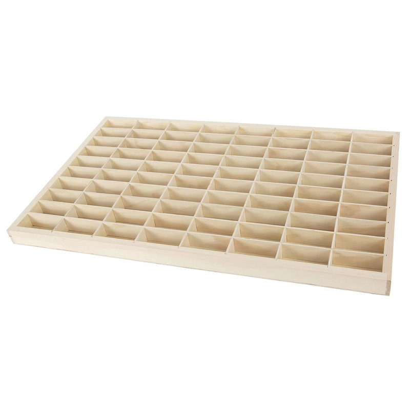 80Grid Wooden Display Shelf For Hot Wheels Matchbox 164 Diecast Car Toy Storage Organizer 5