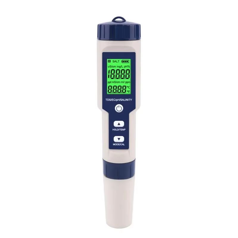 Yieryi Digital Water Quality Tester Professional TDS EC PH Meter With Salinity ORP SG Temperature 7