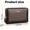 Mens Leather Long Wallet Business Clutch Purse With Phone Card Holder 1
