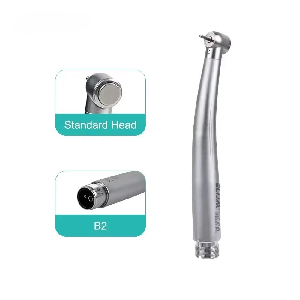Dental LED High Speed Handpiece Air Turbine With Push Button Ceramic Bearing And Water Spray 9