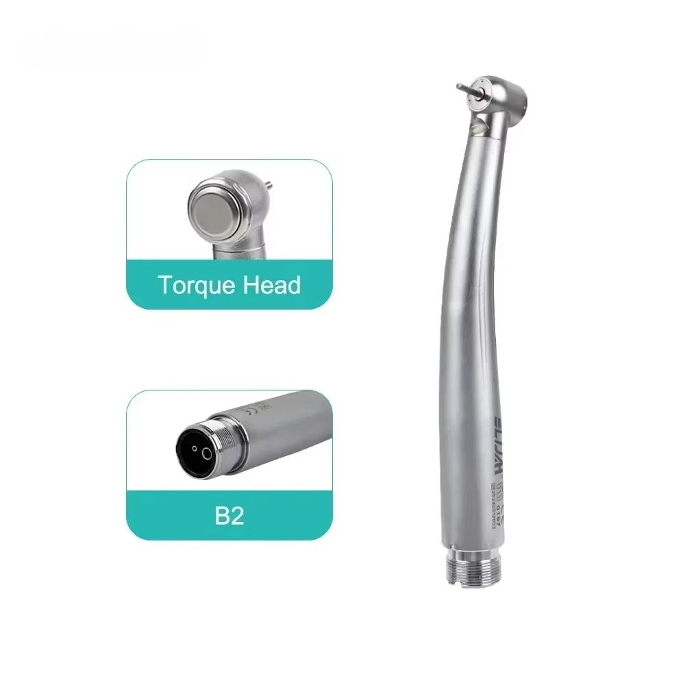 Dental LED High Speed Handpiece Air Turbine With Push Button Ceramic Bearing And Water Spray 11